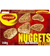 Nuggets de pollo, con salsa barbacoa Maggi
