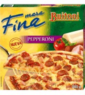 Pizza pasta fina pepperoni Buitoni