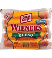 Vienna style cooked sausage with cheese Oscar Maye Wieners