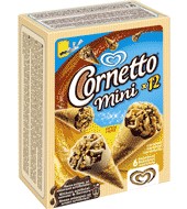 Minicon Haselnüssen und Karamell "Cornetto Miniature 'Mini