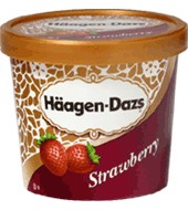 Helado Strawberry Häagen Dazs