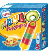 Helado pirulo happy Nestlé Caja de 5 uds