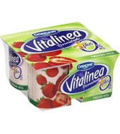 Vitalínea strawberries yogurt Danone