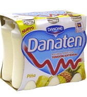 Yogur piña Danaten Danone 6 unidades de 100 g