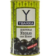 Aceitunas negras manzanilla fina Ybarra