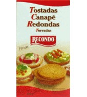 Recondo round toasted canapé