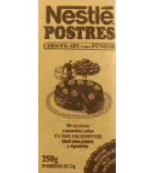 Desserts Nestlé Chocolate to melt tablet of 250 g.
