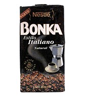 Natural ground coffee Italian style Bonka