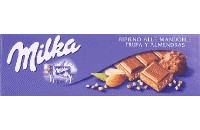 Chocolate extrafino con leche relleno de almendras Milka