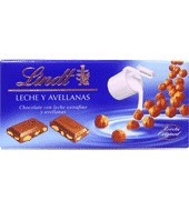 Chocolate extrafino con leche y avellanas troceadas Lindt