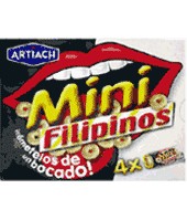 Mini Filipinos con chocolate blanco Artiach