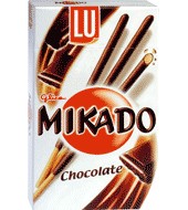 Mikado con chocolate Lu
