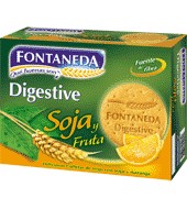 Galleta con trozos de soja caramelizados Fontaneda Digestive