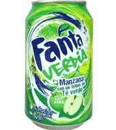 Apple soft drink Fanta