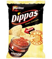 Triángulos de maíz blanco Doritos Dippas bolsa de 150 g