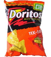 Triangles of toasted corn Doritos Baked Tex-Mex